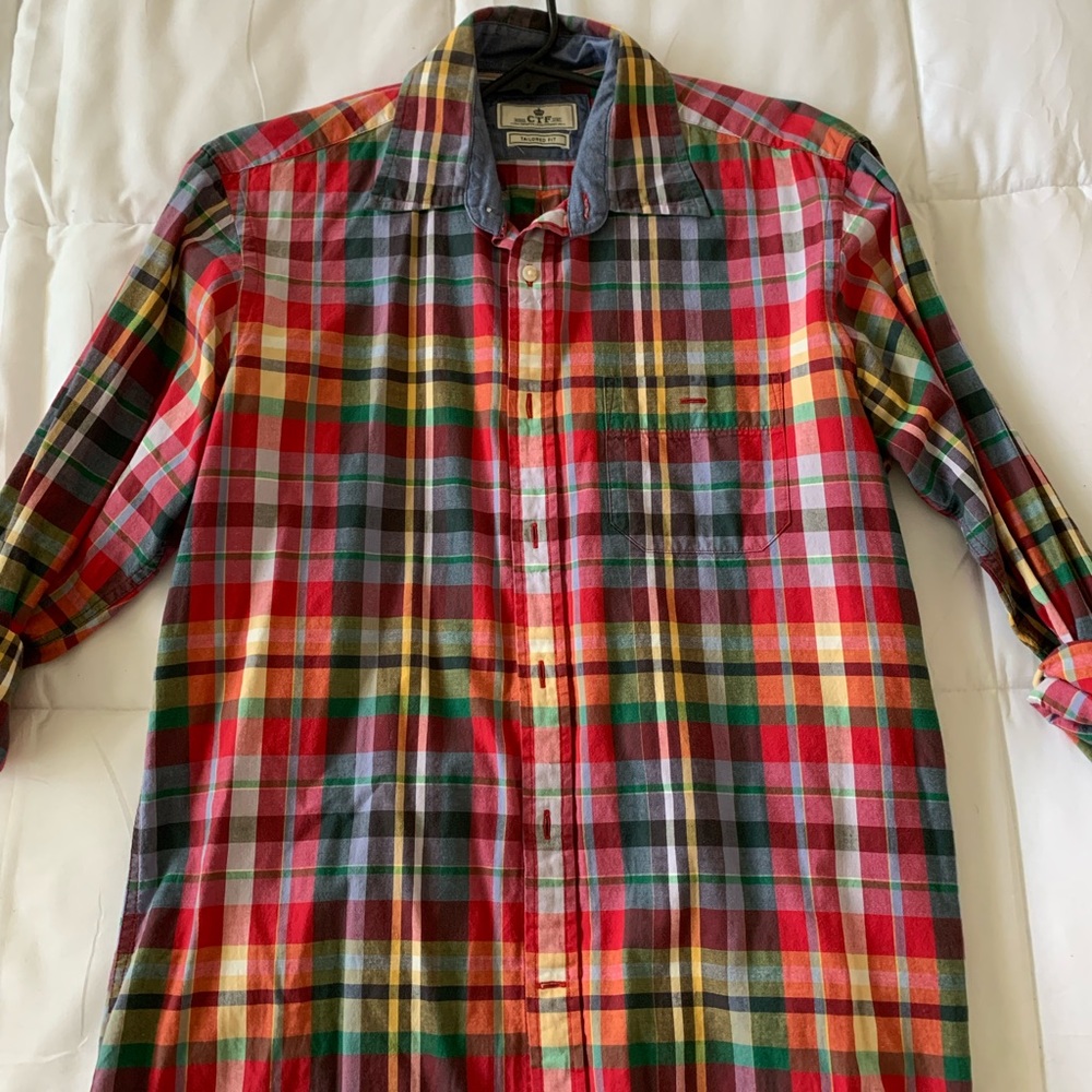 Mens cortefiel tailored fit button down shirt